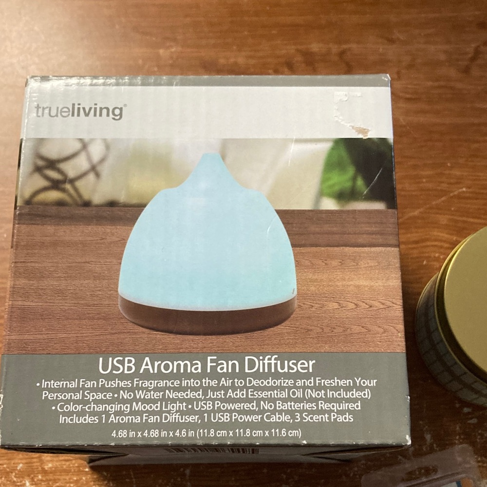 Blue USB Aroma Fan Diffuser - Picture 2 of 5